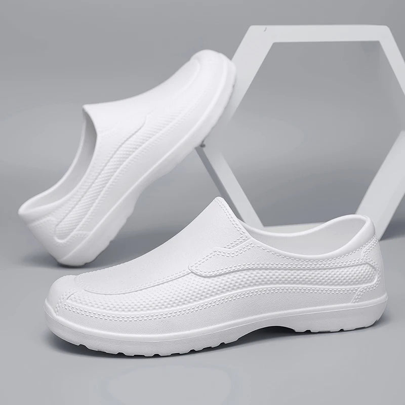 In-Stock Waterproof Food-Grade Shoes, Outdoor Work Safety Shoes, Waterproof and Wear-Resistant, Ultra-Light Slip-On Rain Shoes, Work Shoes