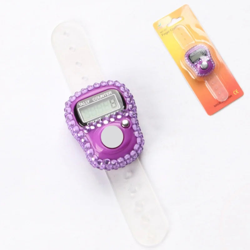 Resetierbarer Fingerzähler Ring Mini LCD Digitaler Display Zähler, Handzähler, Stichzähler, Stricken, Runden, Angeln, Golf und Reihe