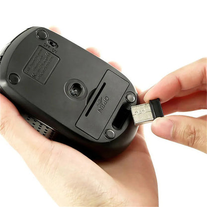 2.4G Funkmaus 2.4Ghz Gaming Maus 6D Optische Kabellose Maus Schlanke Mini Geräuschlose Mäuse DPI1600 für Macbook PC Laptop