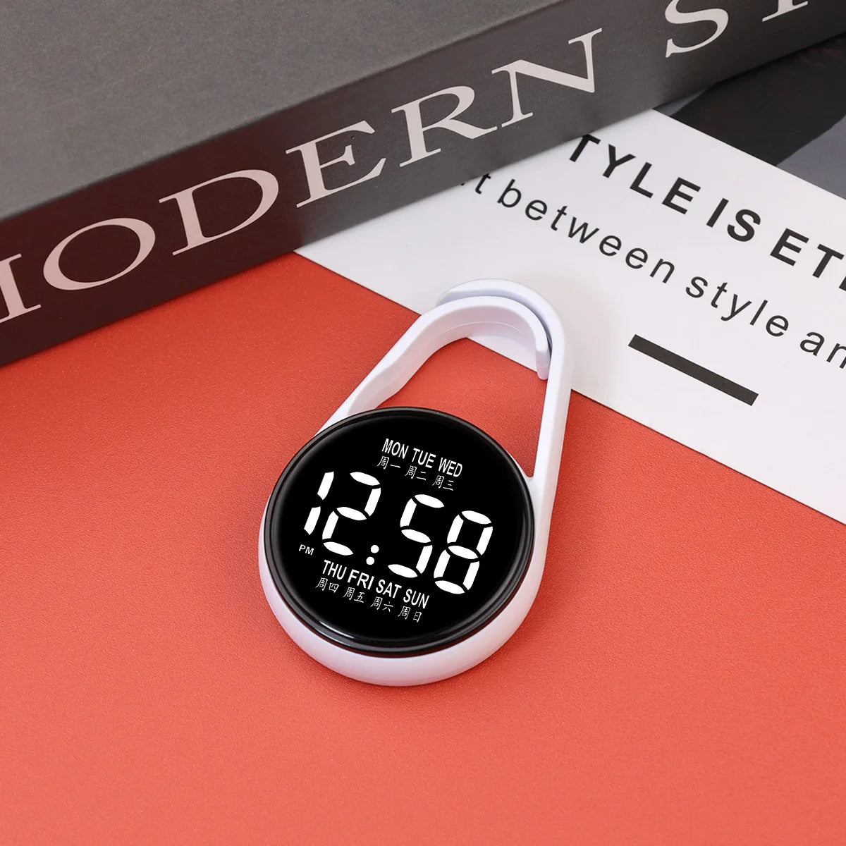 LED elektronische Hängeuhr Nachtlicht Digitaluhr Taschenuhr