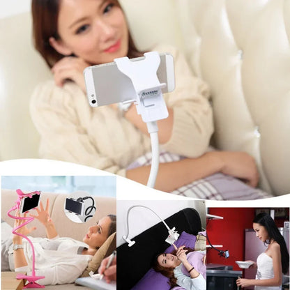 Verstellbarer Handyhalter mit langem Arm | Universelle Bett-Schreibtischhalterung | Passend für iPhone Samsung Xiaomi Huawei alle Modelle