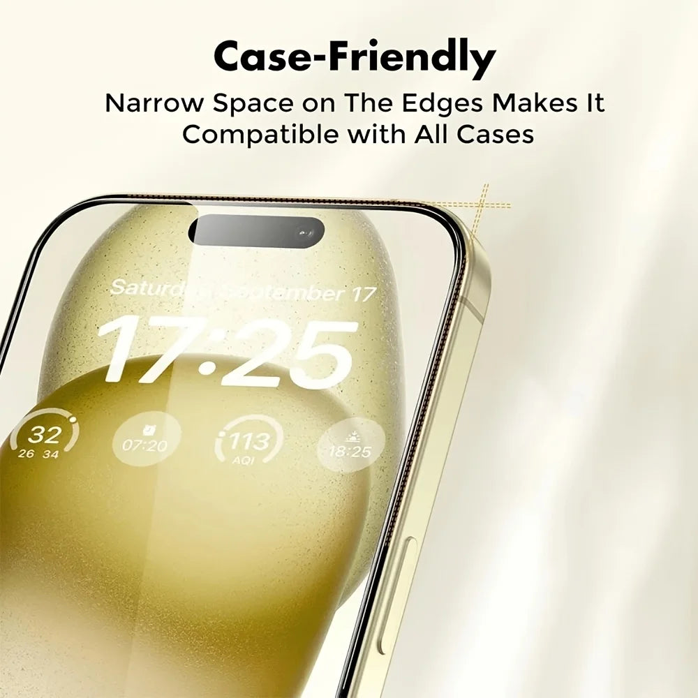 3Pcs HD Phone Screen Protector Set And 1 Phone Case, Compatible With IPhone 17/ Air/17 Pro Max/16/15/14/11/XR/XS