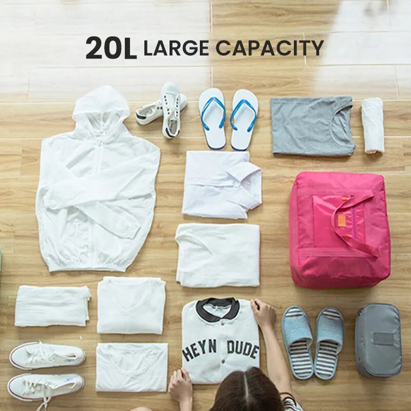 Faltbare Reisetasche, leichte Reisetasche für Damen und Herren, Tragetasche, Weekender, Übernachtungstasche