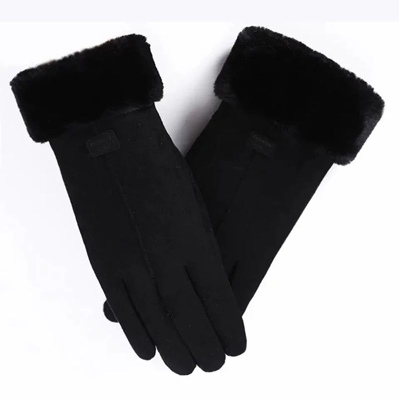 Neue Mode Handschuhe Herbst Winter Süße Flauschige Warme Fäustlinge Vollfingerhandschuhe Damen Outdoor Sport Damen Handschuhe Bildschirm