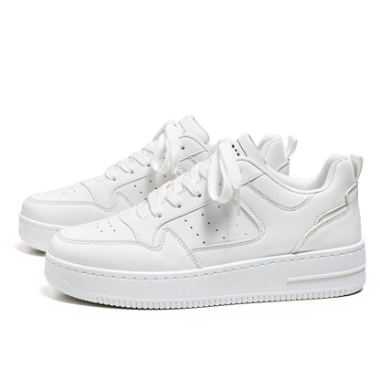 Spring and Summer Men's Shoes, New Breathable Sneakers, Men's Trendy and Versatile Thick-Soled White Shoes, Sports and Casual Shoes