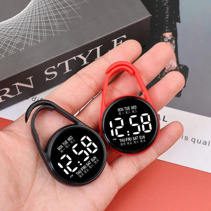 LED elektronische Hängeuhr Nachtlicht Digitaluhr Taschenuhr