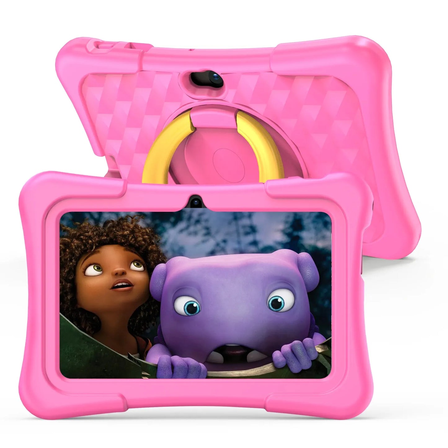 PRITOM Tablet für Kinder, 7 Zoll, Android 11, 32 GB, WLAN, Bluetooth, Dual-Kamera, vorinstallierte Lernsoftware, inklusive Schutzhülle
