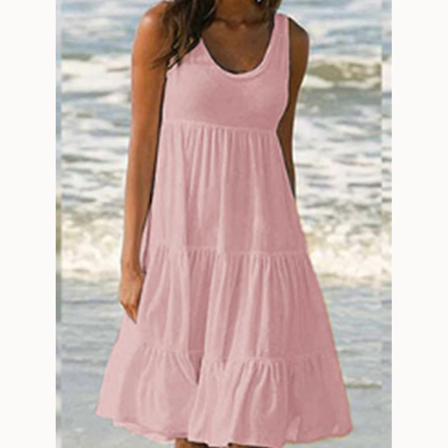 Sexy Trägerkleid Damen Mode Elegant Einfarbig Eng Anliegend Ärmellos Rückenausschnitt Schlitz Kleid Party Nachtclub Midi Kleider Weiblich