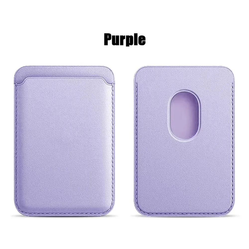 Leather Wallet Case Magnetic Card Holder Macsafe Phone Stand for Magsafe iPhone 15 14 13 Pro Max Safe Support Telephone Bracket