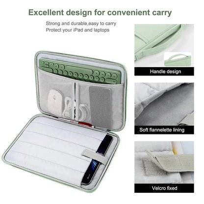 Tablet Sleeve Bag For Samsung Galaxy Tab S7 FE S8 S9 Plus A8 S6 Lite Pouch Case For Xiaomi Pad 5 6 Pro Redmi Pad SE Portable Bag