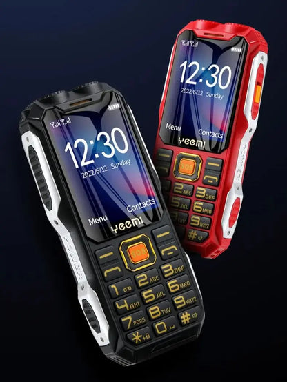 Q8 GSM 2G Robustes Mobiltelefon Großer Akku Doppelte Taschenlampe 2,4-Zoll-HD-Bildschirm Dual-SIM Große Tasten Günstiges Handy für Senioren