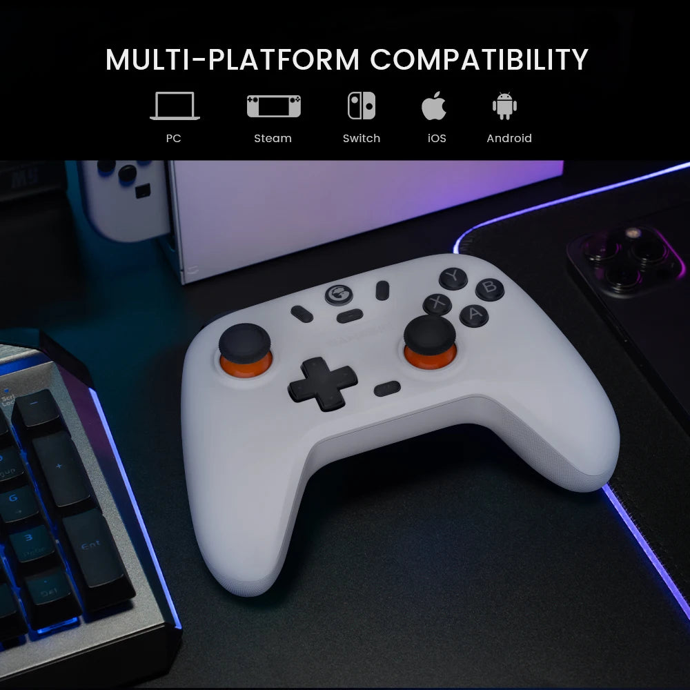 GameSir Nova Lite Kabelloser Gamepad-Controller mit Bluetooth, Dongle, Kabel für Switch, Android, iOS, PC & Steam-Spiele