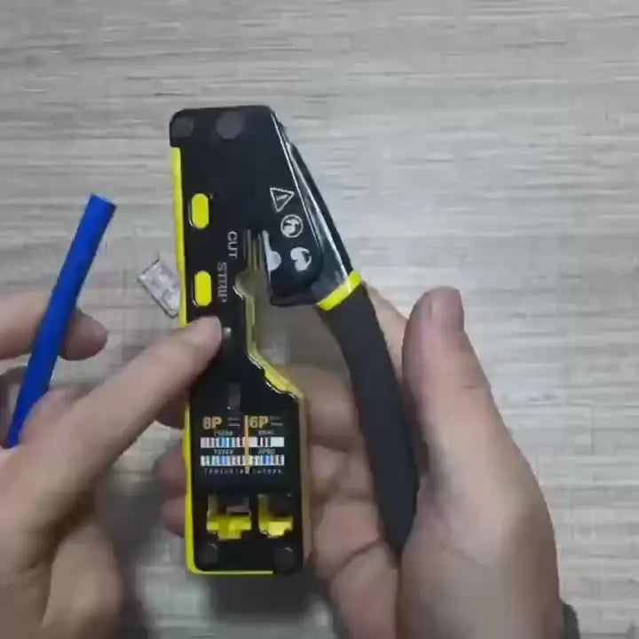6088 Durchgangsloch-Crimper 8P6P Dual-Use Zange für RJ45 Punch-Down RJ45 Kristallkopf