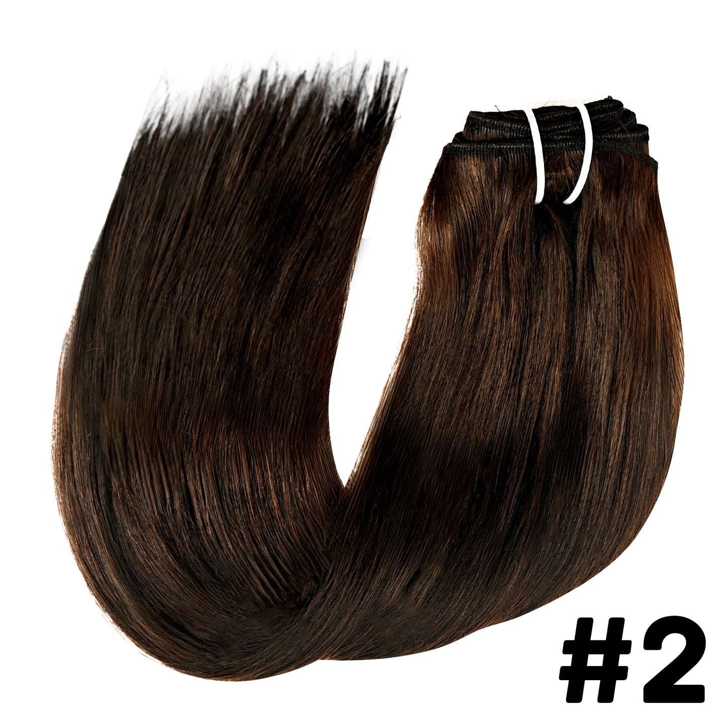 Seamless Clip ins Extensions Human Hair Straight Brazilian Remy Real Natural Soft Hair 8Pcs 120G Clip on Human Hair Extensions