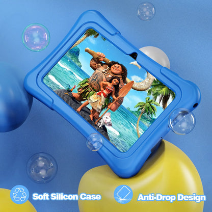 PRITOM Tablet für Kinder, 7 Zoll, Android 11, 32 GB, WLAN, Bluetooth, Dual-Kamera, vorinstallierte Lernsoftware, inklusive Schutzhülle