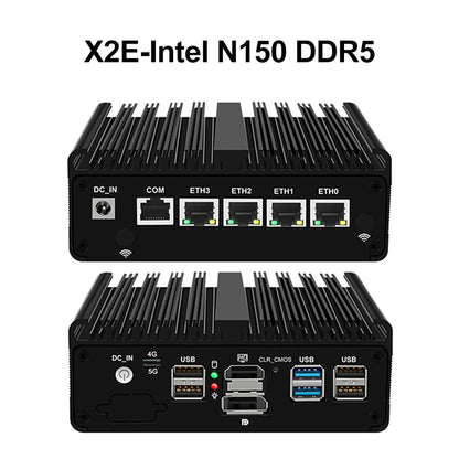 Topton Intel N150 Firewall Mini PC J6412 J5005 6305 4x2.5G i226 LAN Fanless Industrial Computer Router pfSense OPNsense Proxmox