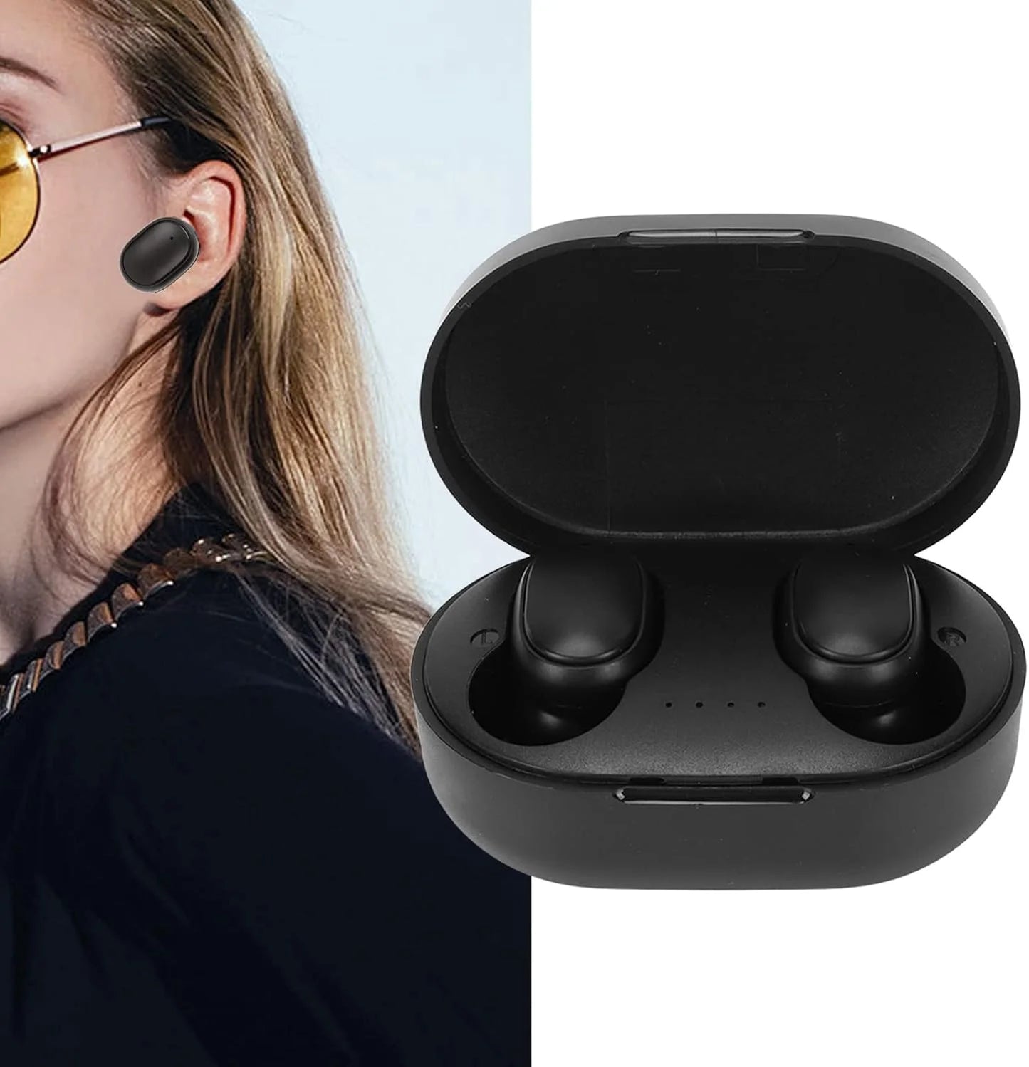 A6S Kabellose Bluetooth-Ohrhörer - Sport-Touch-Control-Headset mit LED-Anzeige Stereo-Sound für Xiaomi Huawei