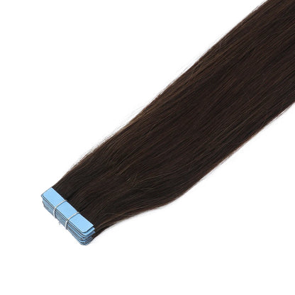 MRSHAIR Tape in Hair Extensions Human Hair Blonde Seamless Tape Hair Extensions 4x0.8cm Skin Weft PU Tape On Hair 20PCS 12"-24"