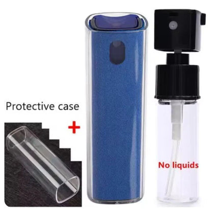 2-in-1 Handy Displayreiniger Spray Tragbarer Tablet-Telefon-Touchscreen-Reiniger Mikrofasertuch-Set Glas Mini-Reinigungs-Artefakt