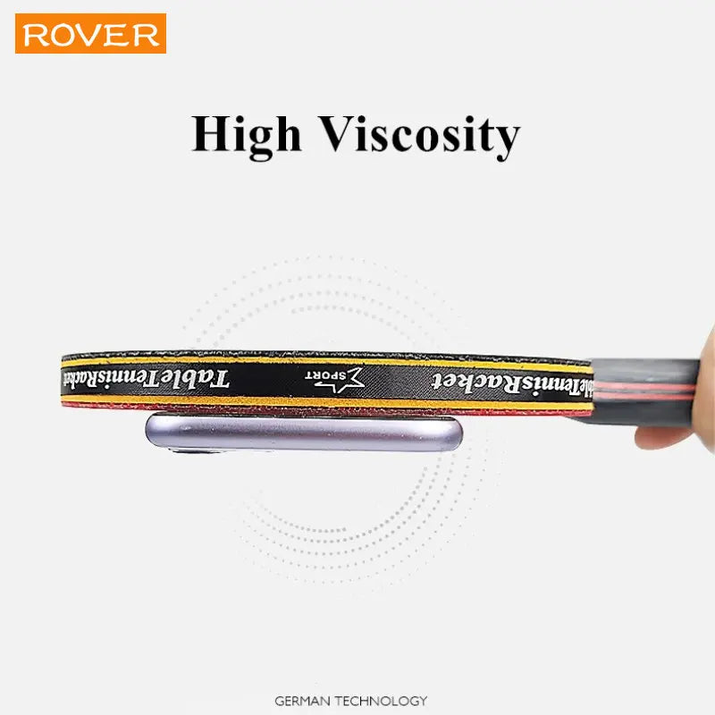 6-Sterne-Tischtennisschläger 2 St. Professionelles Tischtennis-Schlägerset mit Noppen-innen-Belag Hochwertiges Holzschläger-Paddel mit Tasche