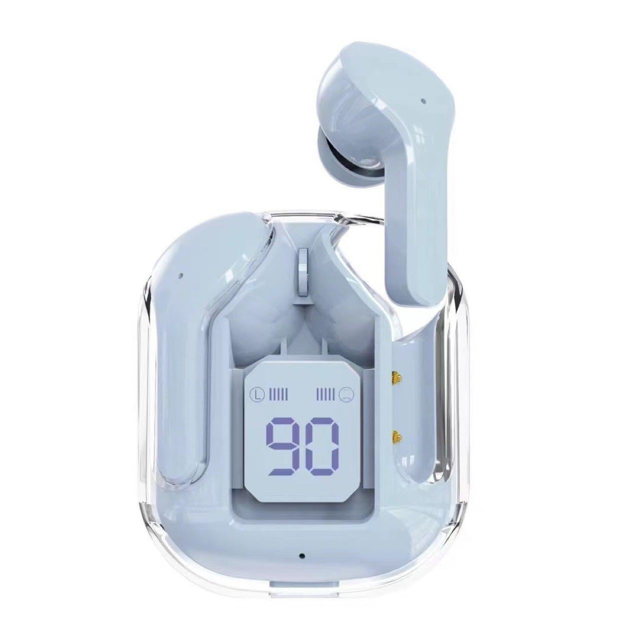 New transparent mini Bluetooth headset with digital display, ENC noise cancellation, wireless sports and music playback