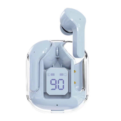 New transparent mini Bluetooth headset with digital display, ENC noise cancellation, wireless sports and music playback