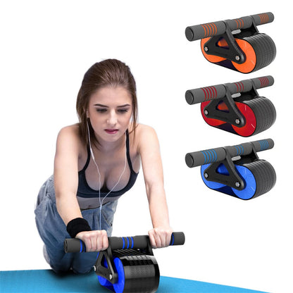 Bauchroller Kniepolster Doppelrad Bauchtrainer