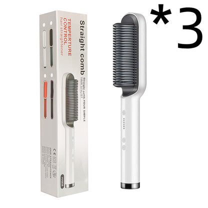 360° Doppelfunktion Locken Glätten Keramik 2-in-1-Haarglättungskamm