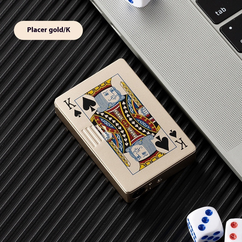 Pokerkarten Design Metall Feuerzeug