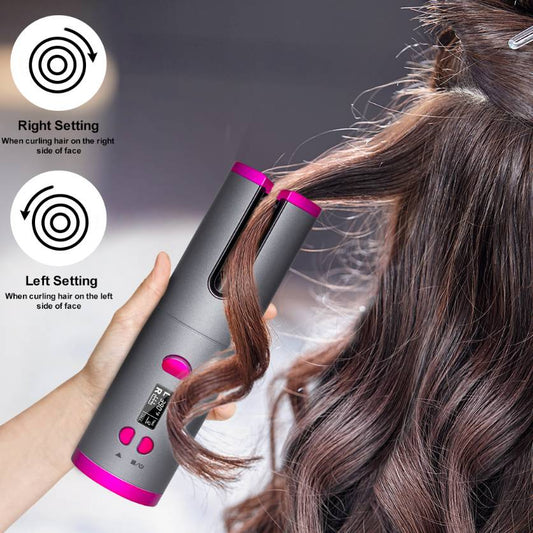 Curling iron with USB cable, wireless, multifunctional, rechargeable