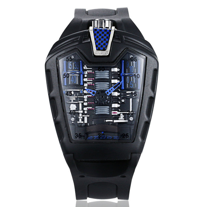 Coole luxuriöse Edelstahl-Armbanduhr