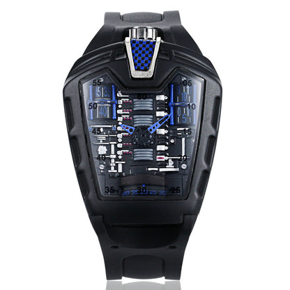 Coole luxuriöse Edelstahl-Armbanduhr