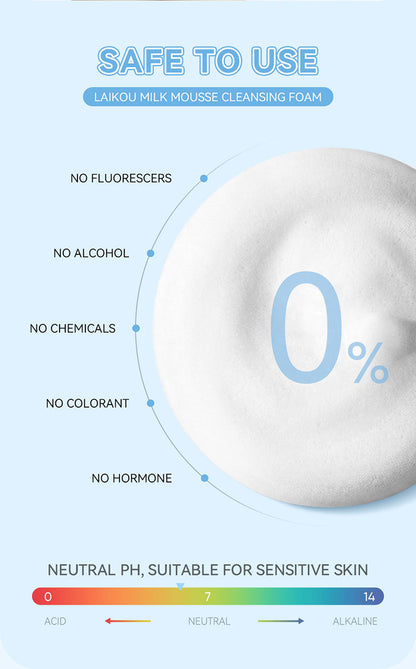 Milk Mousse Reinigungsschaum Porenreinigende Gesichtsreiniger