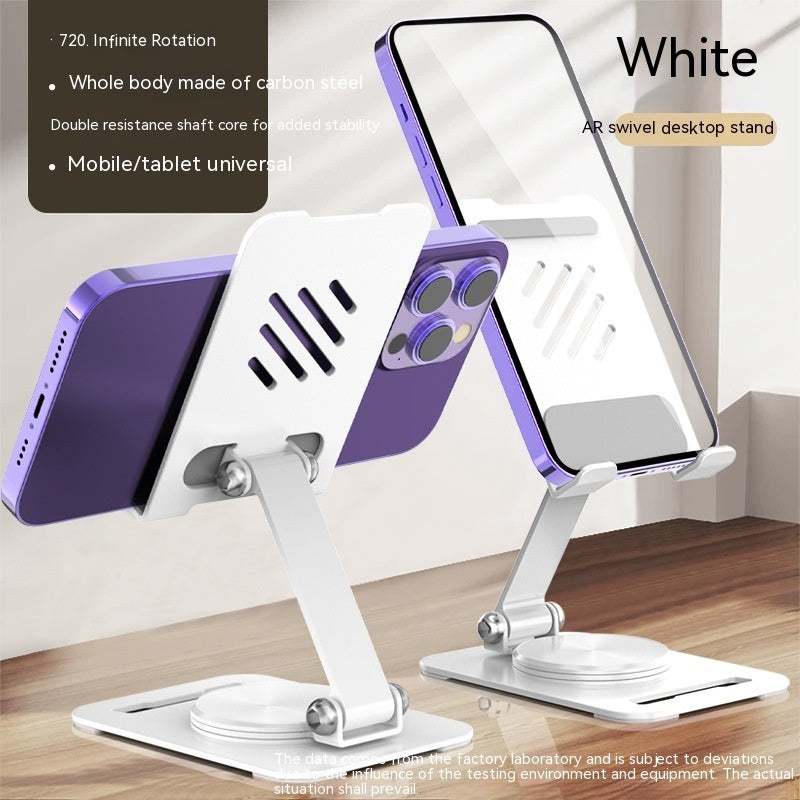 360-degree rotatable metal table stand for mobile phones and tablets, adjustable