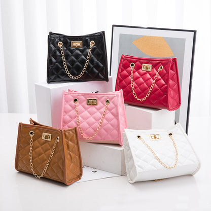 Mini Kettenmuster Rautenmuster Quadratische Schultertasche