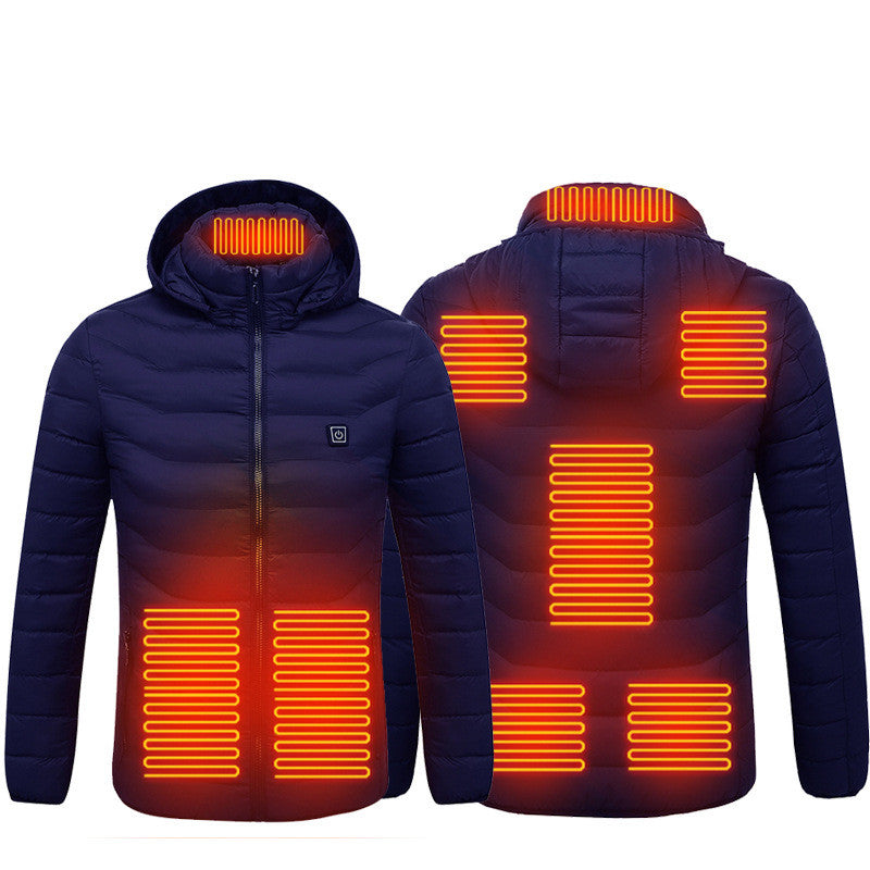 Beheizbare USB Elektro Baumwolle Reißverschluss Jacke