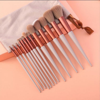 13-piece makeup brush set: concealer brush, blush brush, powder brush, eyeshadow brush, highlighter brush, foundation brush, cosmetic tools