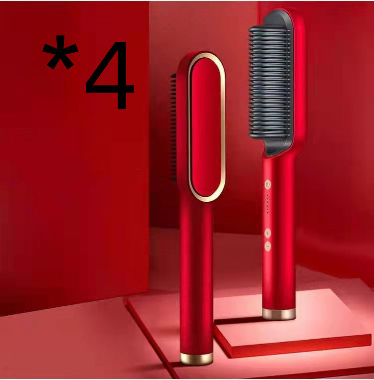 360° Doppelfunktion Locken Glätten Keramik 2-in-1-Haarglättungskamm