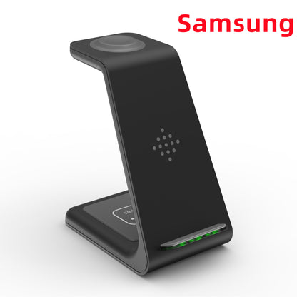 3-in-1 fast charging station: Wireless charging station with fast charging function and mobile phone holder