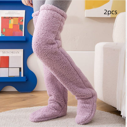 Overknee-Flauschig kältebeständige Socken