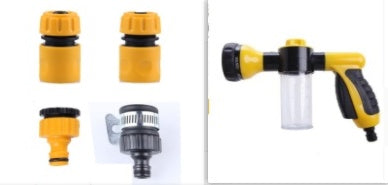 Doble Druckhahn 8 Sprüharten Hochdruck-Wasserpistole