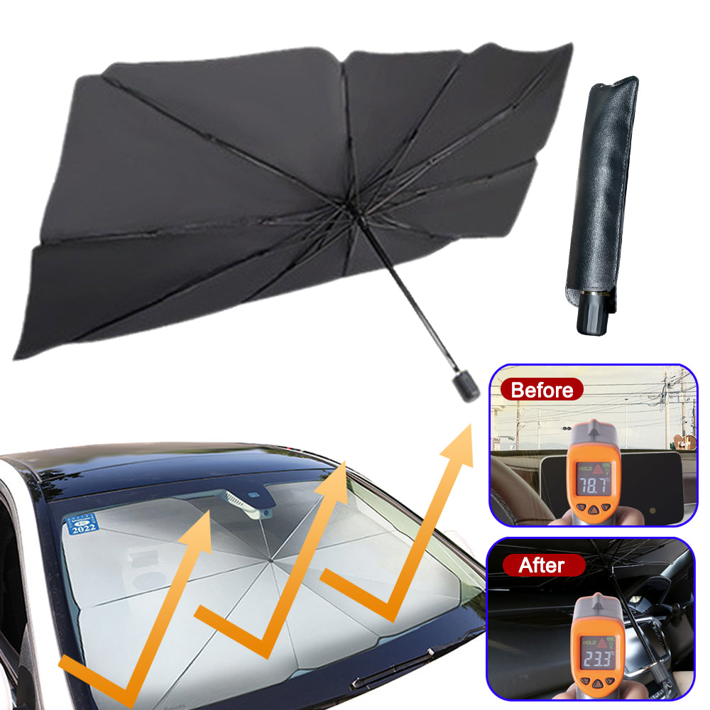 Protector UV Robusto Estabilizador Frontscheibenabdeckung Faltbarer Auto Sonnenschirm