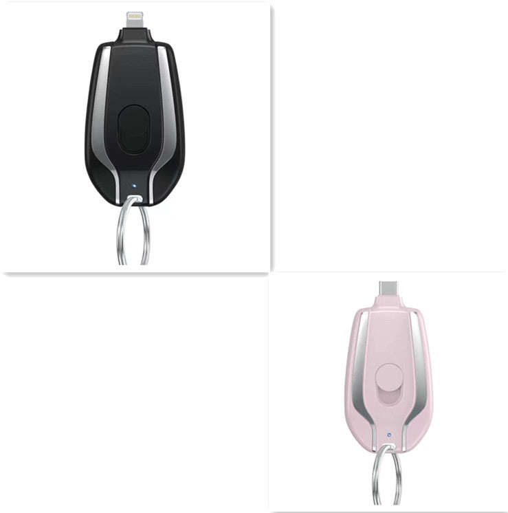 Wireless, portable 1500 mAh emergency power supply with key fob charging function, telescopic, small mobile power adapter