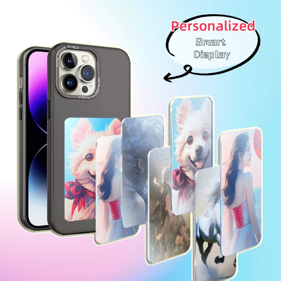 E-Ink display phone case with unlimited screen projection, personalized phone case, battery-free, new luxury designer phone case