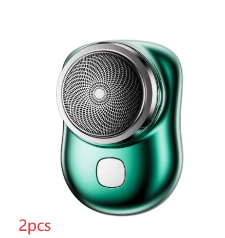 Mini-Gesichtsrasierer, kabellos, wiederaufladbar per USB, elektrisch, Nass- und Trockenrasur, schmerzfreie Rasur, kompaktes Gerät für Unisex