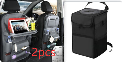PU Leder Auto Aufbewahrungstasche Multifunktions-Rücksitzablage Hängetasche Wasserdichter Auto-Organizer Automotive Interieur Zubehör