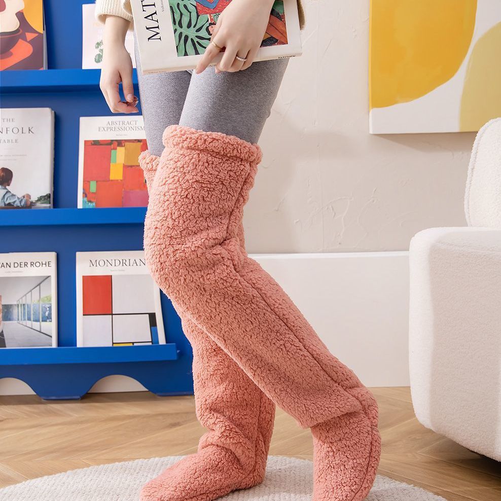 Overknee-Flauschig kältebeständige Socken