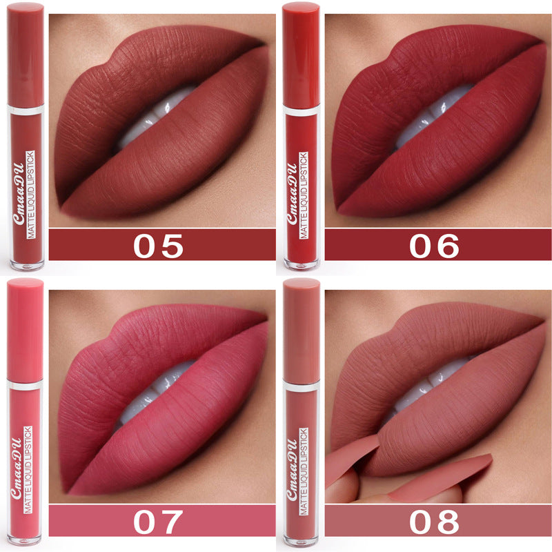 Antihaftbeschichtung Wasserfest Matt Lipgloss Stifte 10-teiliges Set