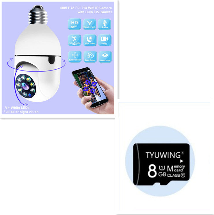 WiFi camera 1080P light bulb 4x zoom E27 home 5G WiFi alarm monitoring