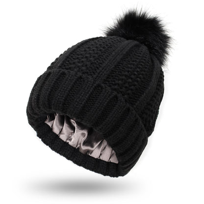 Modische Dehnbare Gefütterte Beanie Mütze